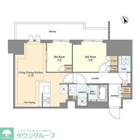 オアーゼ日暮里レジデンスの物件間取画像